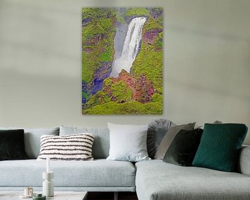 Iceland: Skógafoss waterfall number ten by Frans Blok