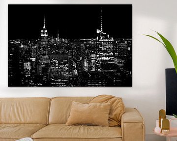 FineArt en noir et blanc, Manhattan sur Eddy Westdijk