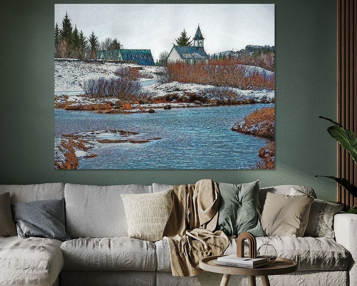 Example of the artwork in a room