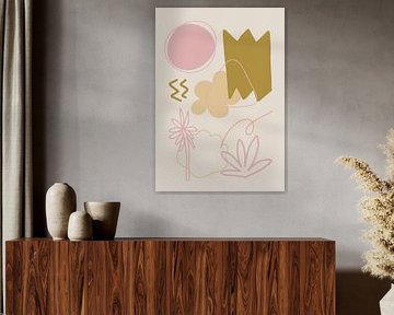 Abstrait style boho éclectique sur Studio Allee