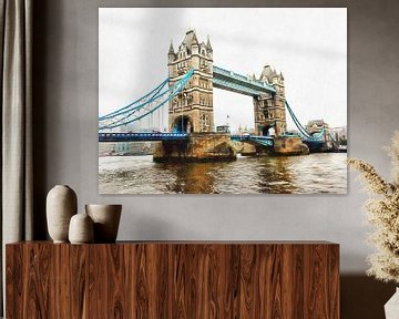 Tower Bridge vanaf Shad Thames van Dorothy Berry-Lound