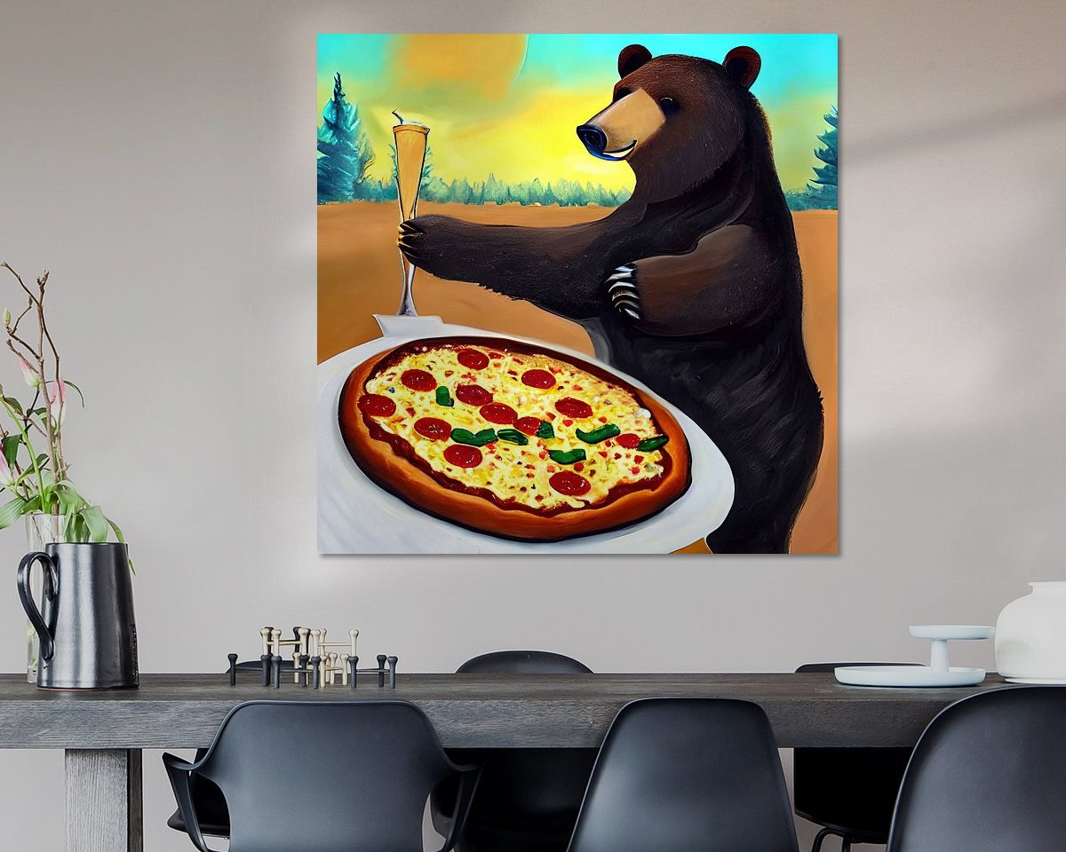 Example of the artwork in a room