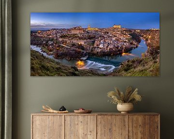 Vue du soir de Tolède, Espagne sur Adelheid Smitt