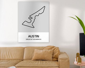 Circuit de course F1 Austin Texas sur Milky Fine Art