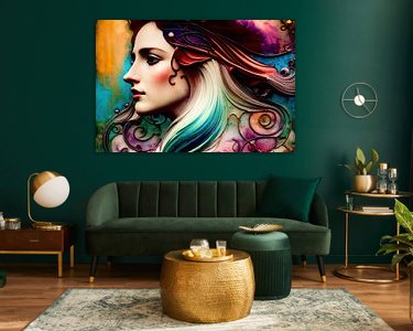 Example of the artwork in a room