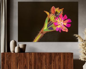 Art deco met een bloem van Jolanda de Jong-Jansen