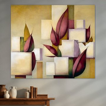 Tulip Cubism by Jacky