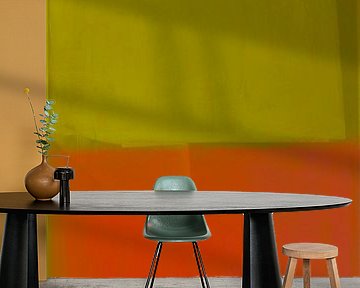 Modernes Abstraktes in Gelb und Orange von Studio Allee