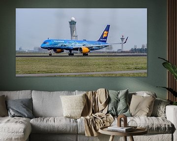 Depart Icelandair Boeing 757 with 80 years of Aviation livery. by Jaap van den Berg