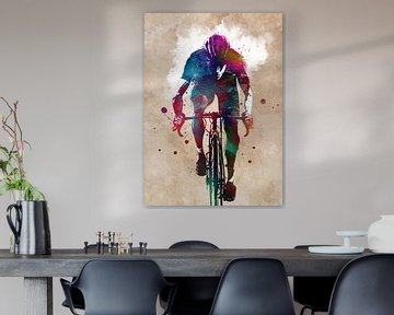 Cycling Bike sport art #cycling #sport #biking van JBJart Justyna Jaszke