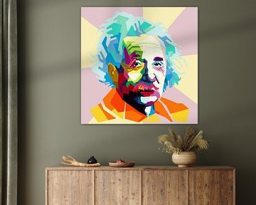 Einstein pop art van Kahlil Gibran