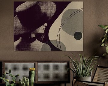 TW living - Linen collection -abstract woman part three van TW living