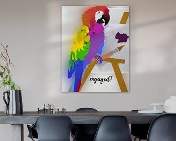 Beautiful Parrot Wall Art