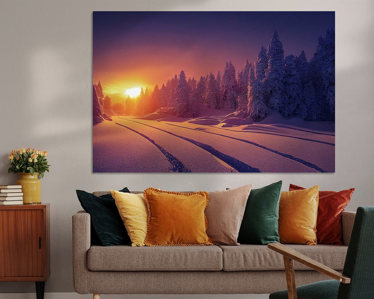 Example of the artwork in a room
