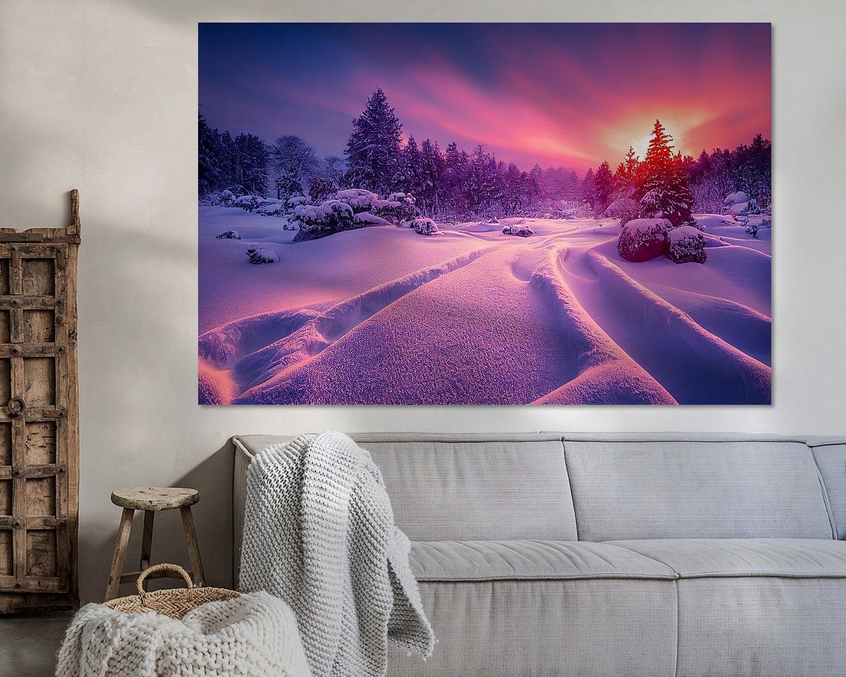 Example of the artwork in a room