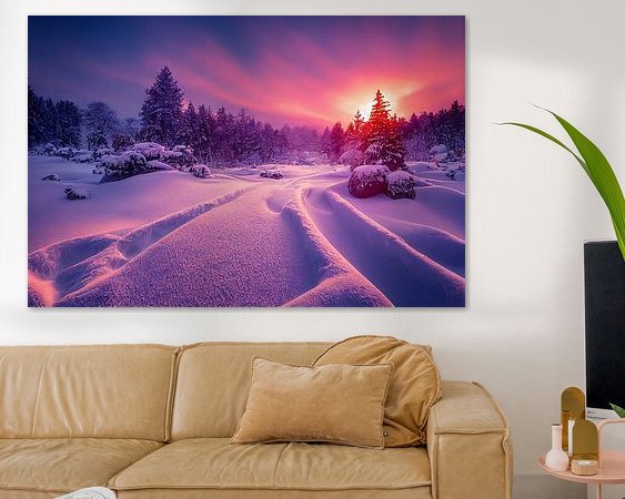 Example of the artwork in a room
