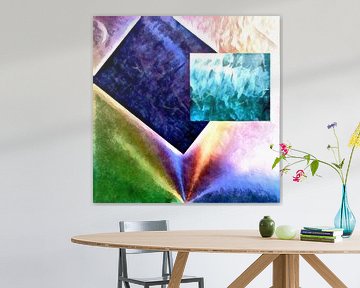Vormen in abstract naar pastelkleuren van Dorothy Berry-Lound
