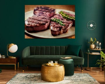 frisches Steak vom Grill Illustration von Animaflora PicsStock