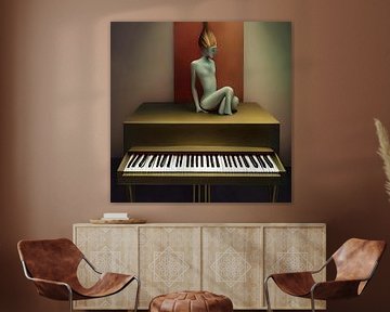 Golden Piano van Swaasfotografie