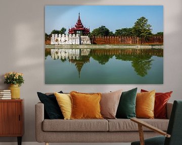 The Royal Palace of Mandalay in Myanmar by Roland Brack