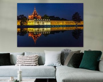 The Royal Palace of Mandalay in Myanmar by Roland Brack