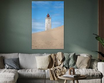 Der Leuchtturm Rubjerg Knude Fyr in Dänemark