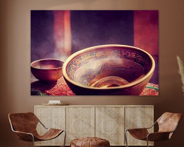 Tibetan singing bowl, I Art Illustration by Animaflora PicsStock