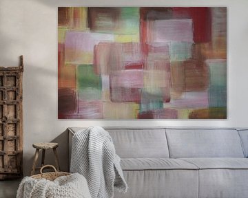 Plaine de printemps - Acrylique sur toile sur HAG