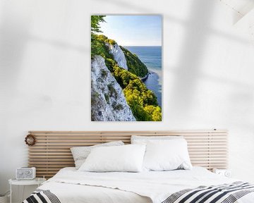 Jasmund on Rügen on the Baltic Sea with chalk cliffs by Gerald Lechner