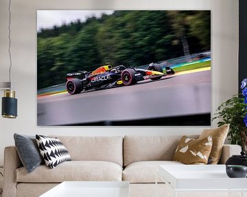 Max Verstappen tijdens de grand prix van België 2022