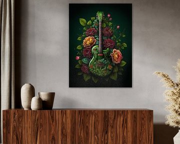 Flower Gitar van Natasja Haandrikman