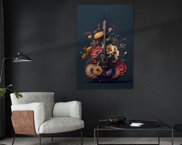 Flower Gitar van Natasja Haandrikman