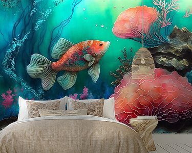 Example of the artwork in a room