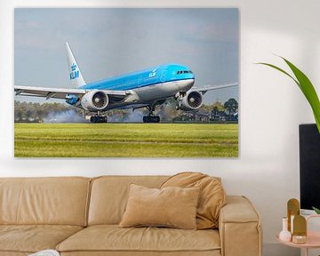 Landung der KLM Boeing 777-200 