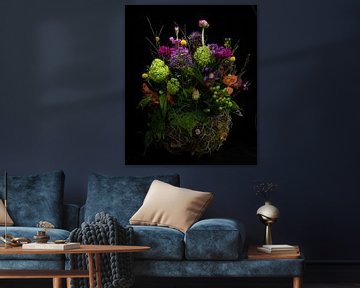 Varied potted bouquet. by Huub de Bresser