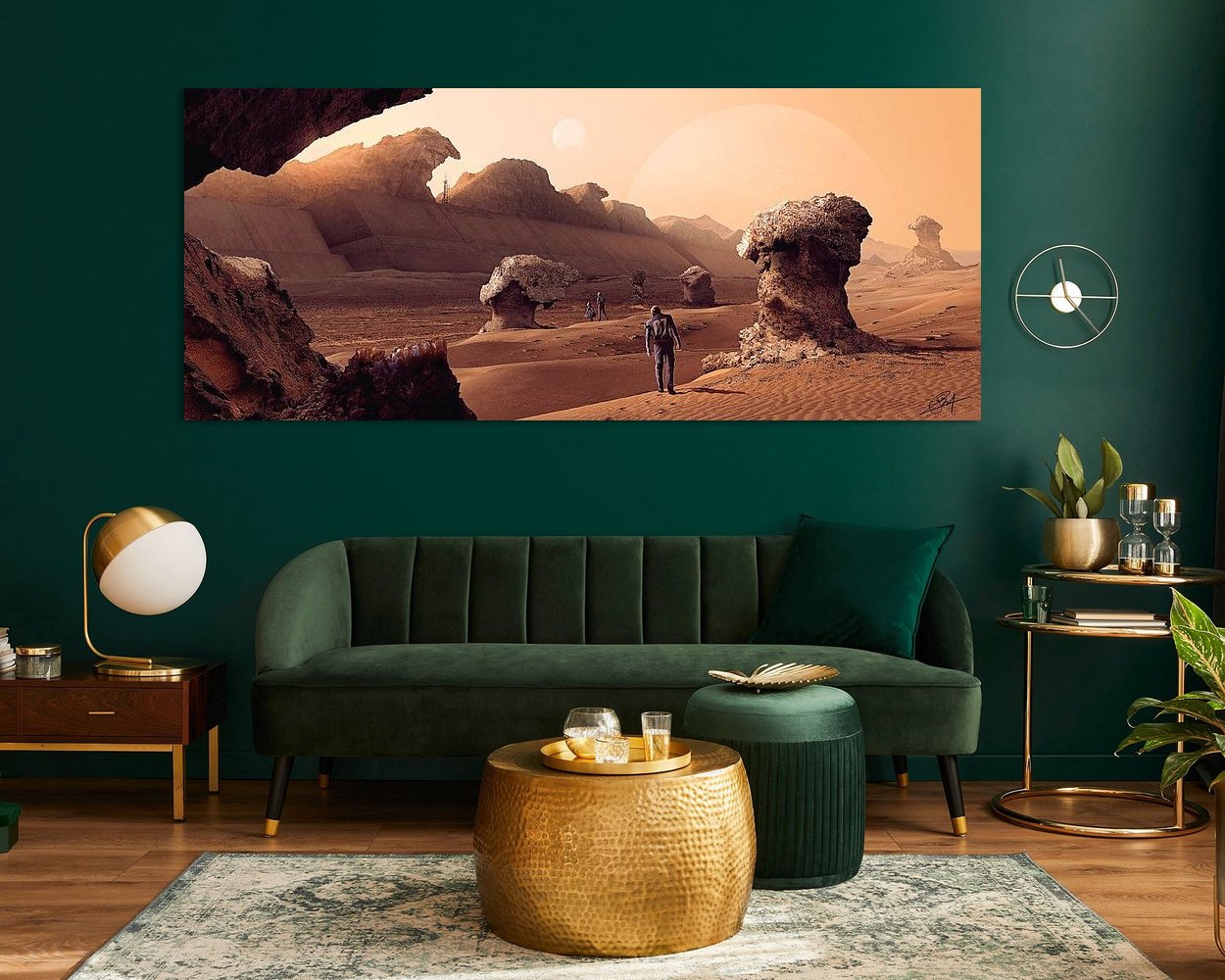 Example of the artwork in a room
