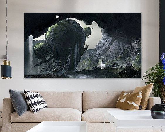 Example of the artwork in a room