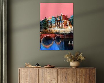 Amsterdam Pink Sky by Atelier Paint-Ing