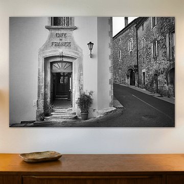 French Café - Vintage Black and White