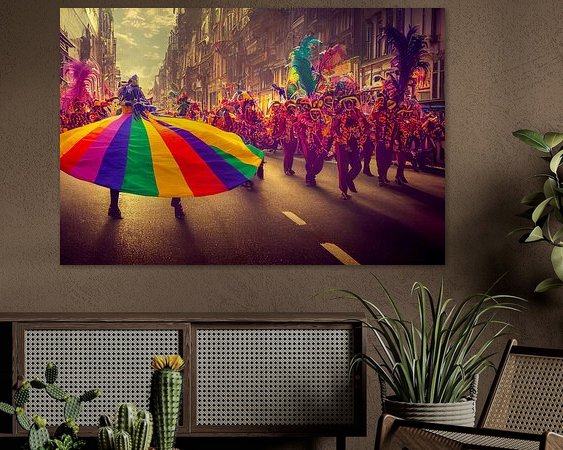 Example of the artwork in a room