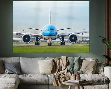 Imposing KLM Asia Boeing 777-300 (PH-BVC). by Jaap van den Berg