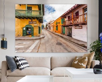 De oude stad Cartagena in Colombia van Jan Schneckenhaus