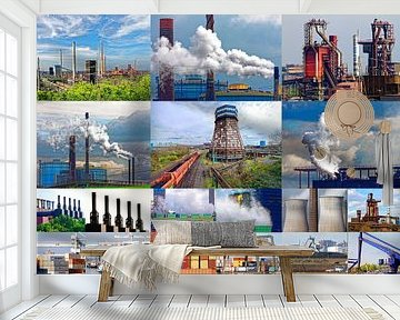 Industrieel leven Collage 2023-02 van Franz Walter