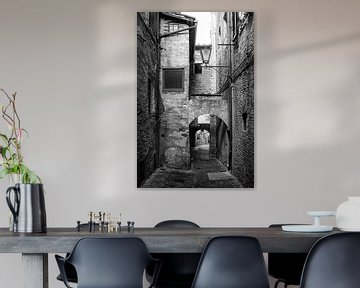 Gaase with arches in Volterra Tuscany by Frank Andree