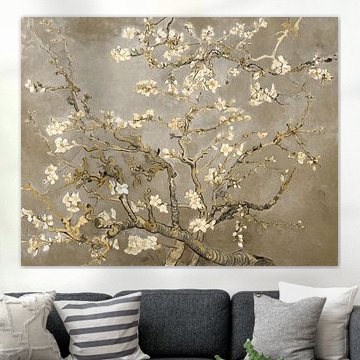 Fleur d'amandier Vincent van Gogh en version moderne