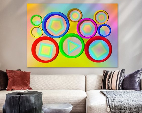 Example of the artwork in a room