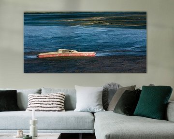 Bateau de pêche épave sur l'île de Ré en France sur Werner Dieterich