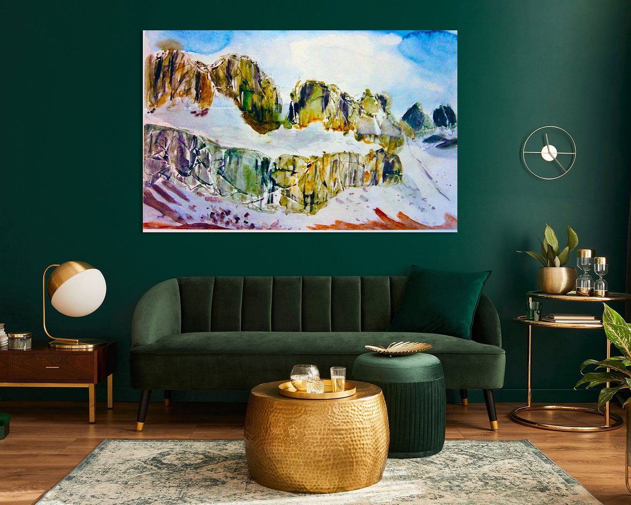 Example of the artwork in a room