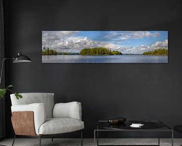 Stora Le lake Panoramic Sweden view by Sjoerd van der Wal