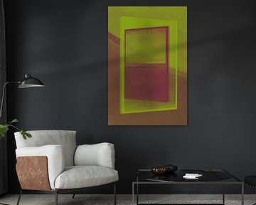 Contemporary abstract art, neon vibes van Studio Allee
